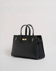 Sveva Bag in Black Togo Leather