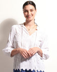 Lacey Tie Blouse