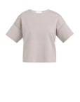 Yaya Short sleeve sweater with seam details