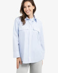 Yaya Striped Boyfriend Shirt With Adjustable Cuff