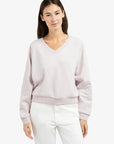 Yaya Sweater with V-neck and ribbed trims