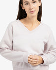 Yaya Sweater with V-neck and ribbed trims
