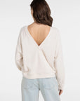 Sweatshirt With Wrap Detail At Backside