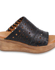 Wesley Wedge Sandal Black