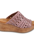 Wesley Wedge Sandal Rose