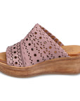 Wesley Wedge Sandal Rose
