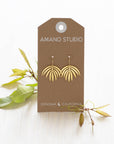 Palm Frond Earrings
