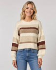 Cropped Striped Pullover