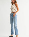 Light Wash Slim Cropped Bootcut