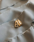 Drop Hoops Gold Bold Lightweight Everyday Earrings