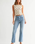 Light Wash Slim Cropped Bootcut
