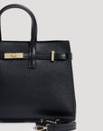 Sveva Bag in Black Togo Leather