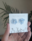 Hydrangea Stud Earrings - mixed color