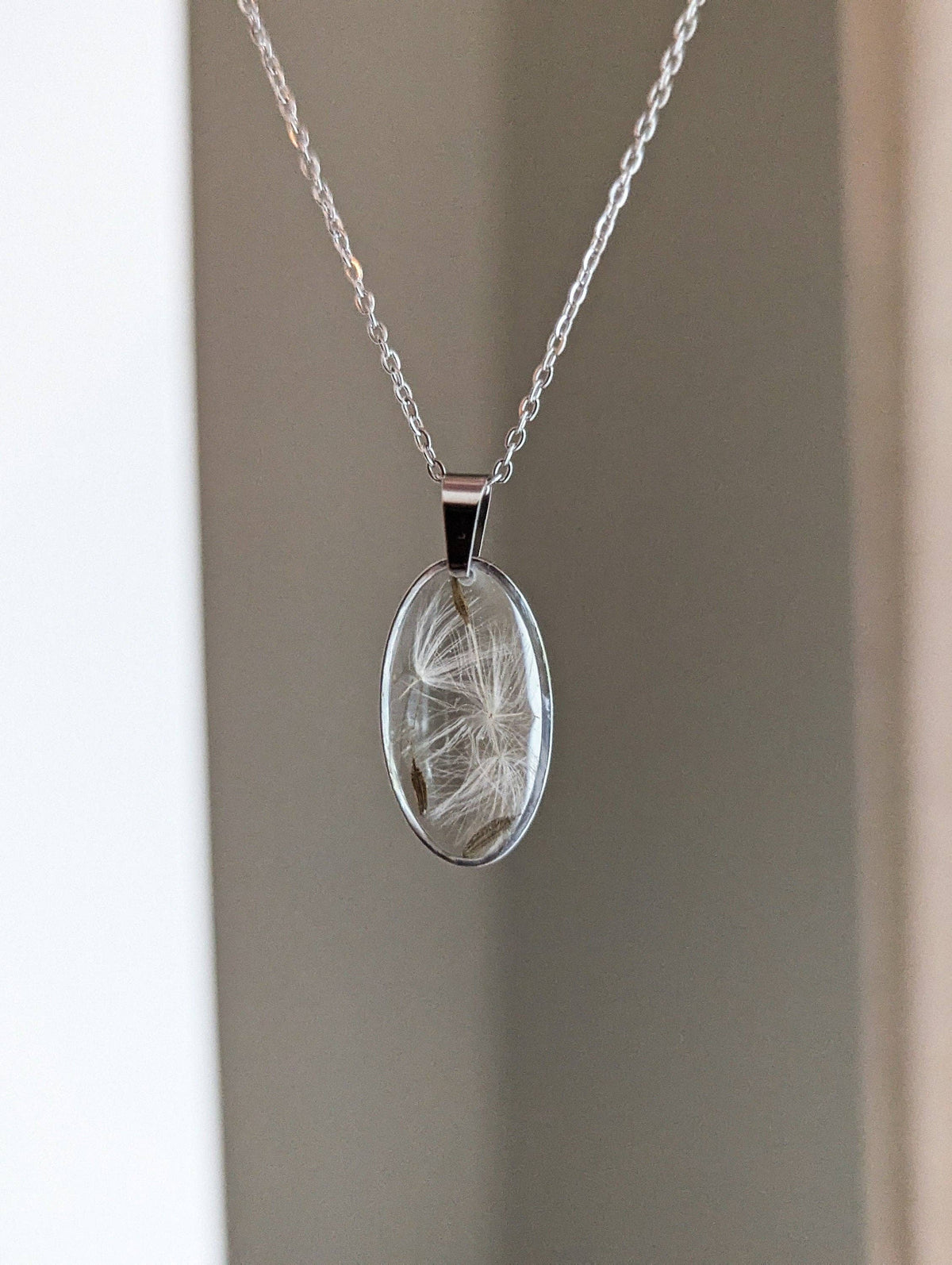 Dainty Dandelion Seed Wishing Necklace