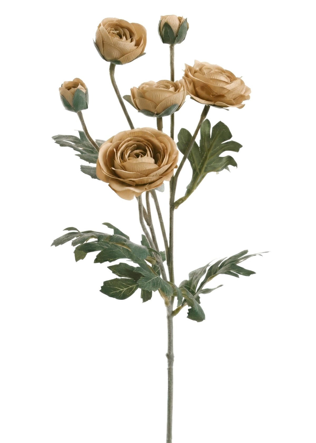 Ranunculus Spray Faux Flower Beige