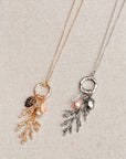 Gold Blush Pearl Cypress Branch Necklace