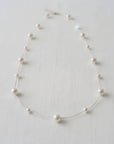 Vintage Inspired Glass Pearl Pendant Necklace