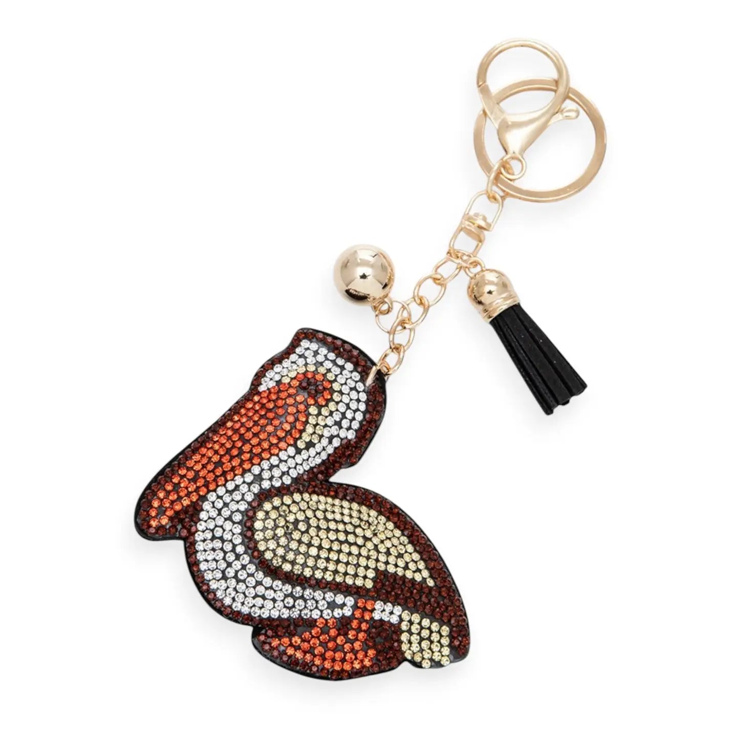 Rhinestone Palm Tree Iconic Key Chain