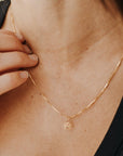 Gold Paw Print Necklace for Dog Lovers