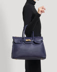 Elizabeth Bag in Navy Blue Togo Leather
