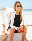 Black Romper with Adjustable Straps
