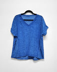Breezy V-Neck Linen Tee
