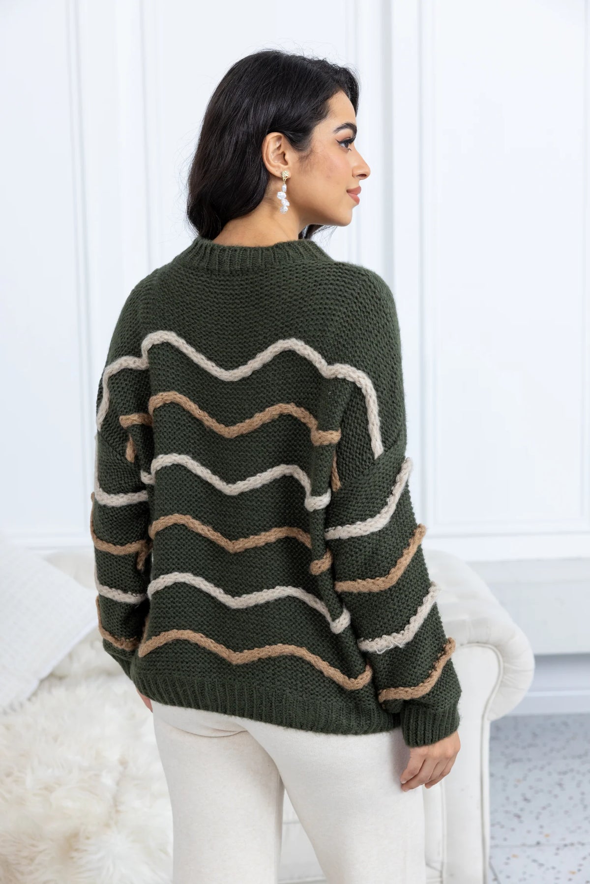 Cascading Contour Pullover One Size