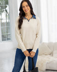 Willow's Denim-Knit Top