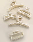 Pearl Hair Claw Clips