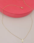 18k Stainless Steel Tarnish Free Initial Necklace