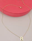 18k Stainless Steel Tarnish Free Initial Necklace