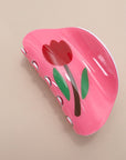 Floral Hair Claw Clips