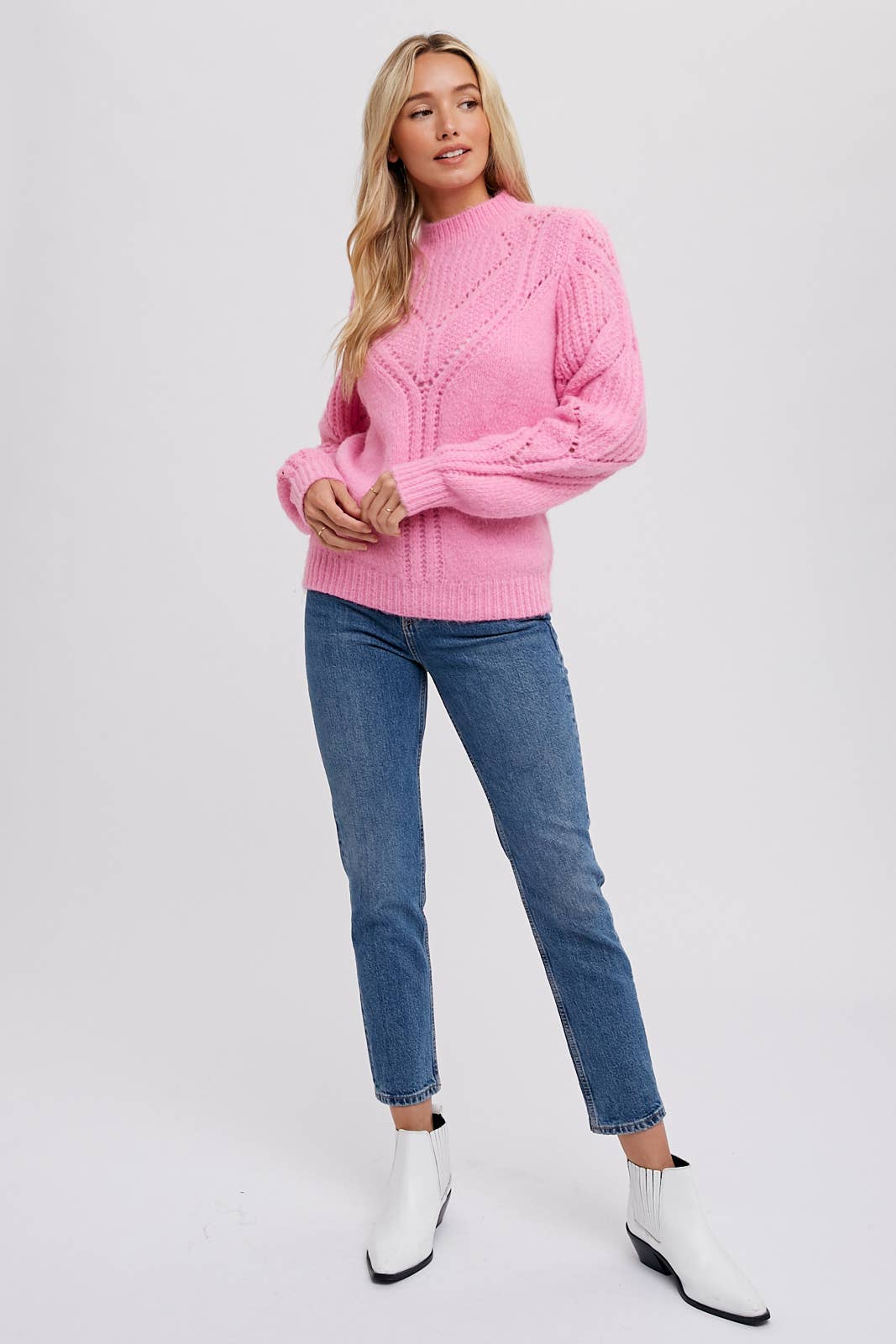 OPENWORK SWEATER PULLOVER