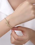 18k Stainless Steel Tarnish Free Bow Bracelet