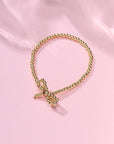 18k Stainless Steel Tarnish Free Bow Bracelet