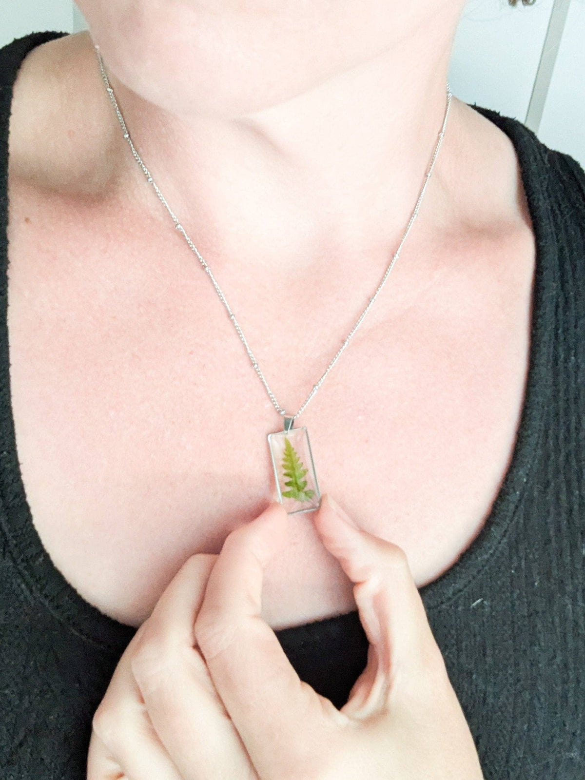 Real Fern Necklace