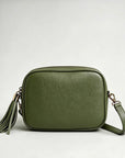 Borsa a tracolla in vera pelle Made in italy : Oliva