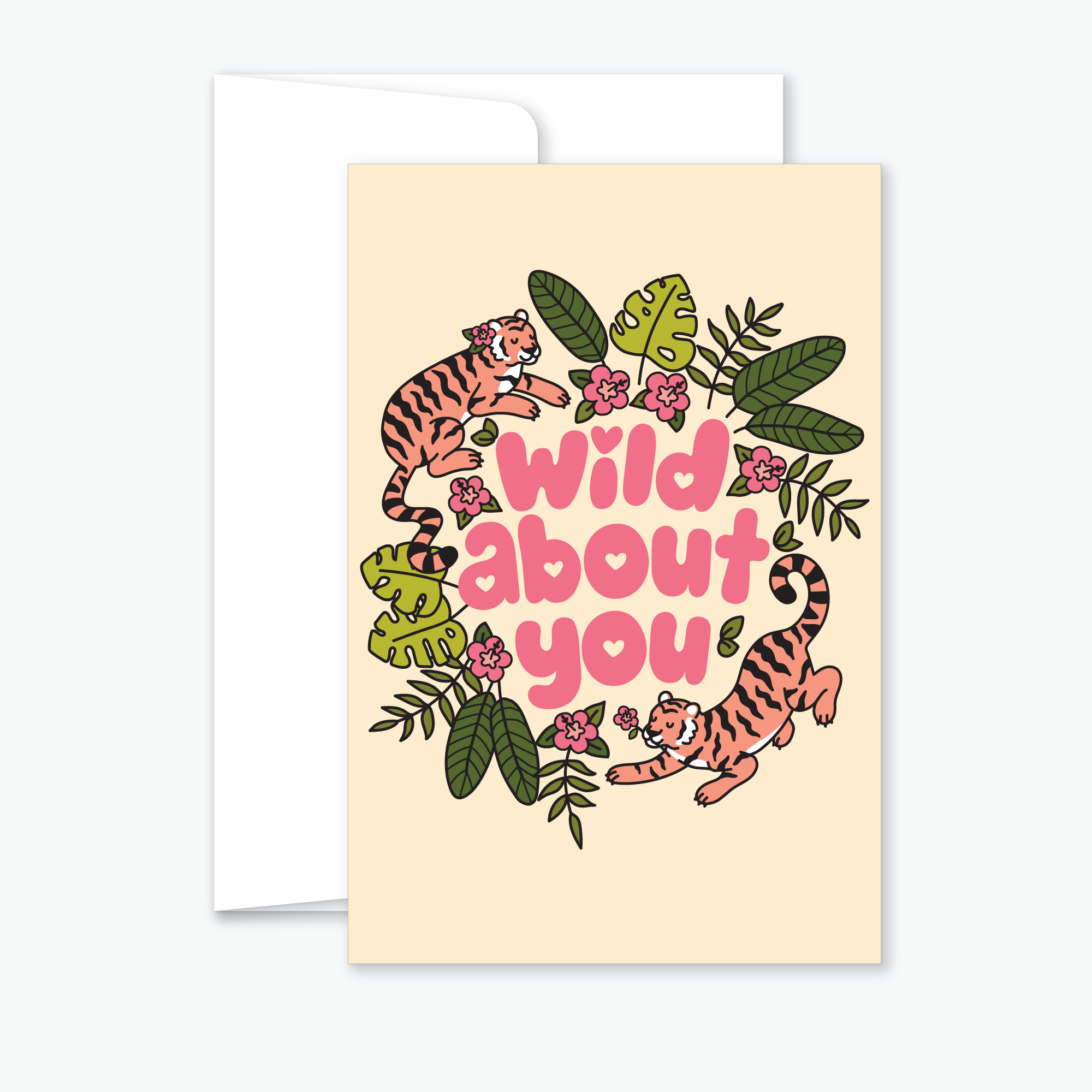'Wild About You' - Greeting Card with Envelope (4x6")