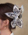 Paisley Boho Vintage Hair Claw Clips