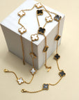 18k Stainless Steel Tarnish Free Clover Necklace