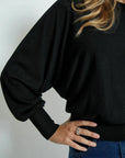 Dana Bat Sleeve Knit Pullover