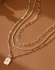 18k Stainless Steel Tarnish Free Layered Necklace