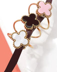 18k Stainless Steel Tarnish Free Clover Ring