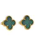 Stainless Steel Vintage Clover Stud Earrings