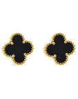 Stainless Steel Vintage Clover Stud Earrings