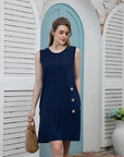Bamboo Sleeveless Dress With Buttons