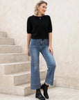 Bamboo Double Hem Line Denim
