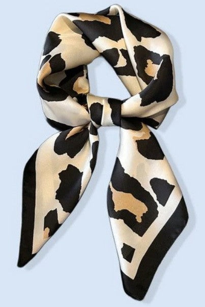 Large Leopard Animal Print Bandana Scarf