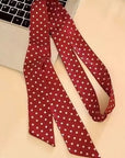 Soft Silky Skinny Twilly Scarf Necklace Wrap