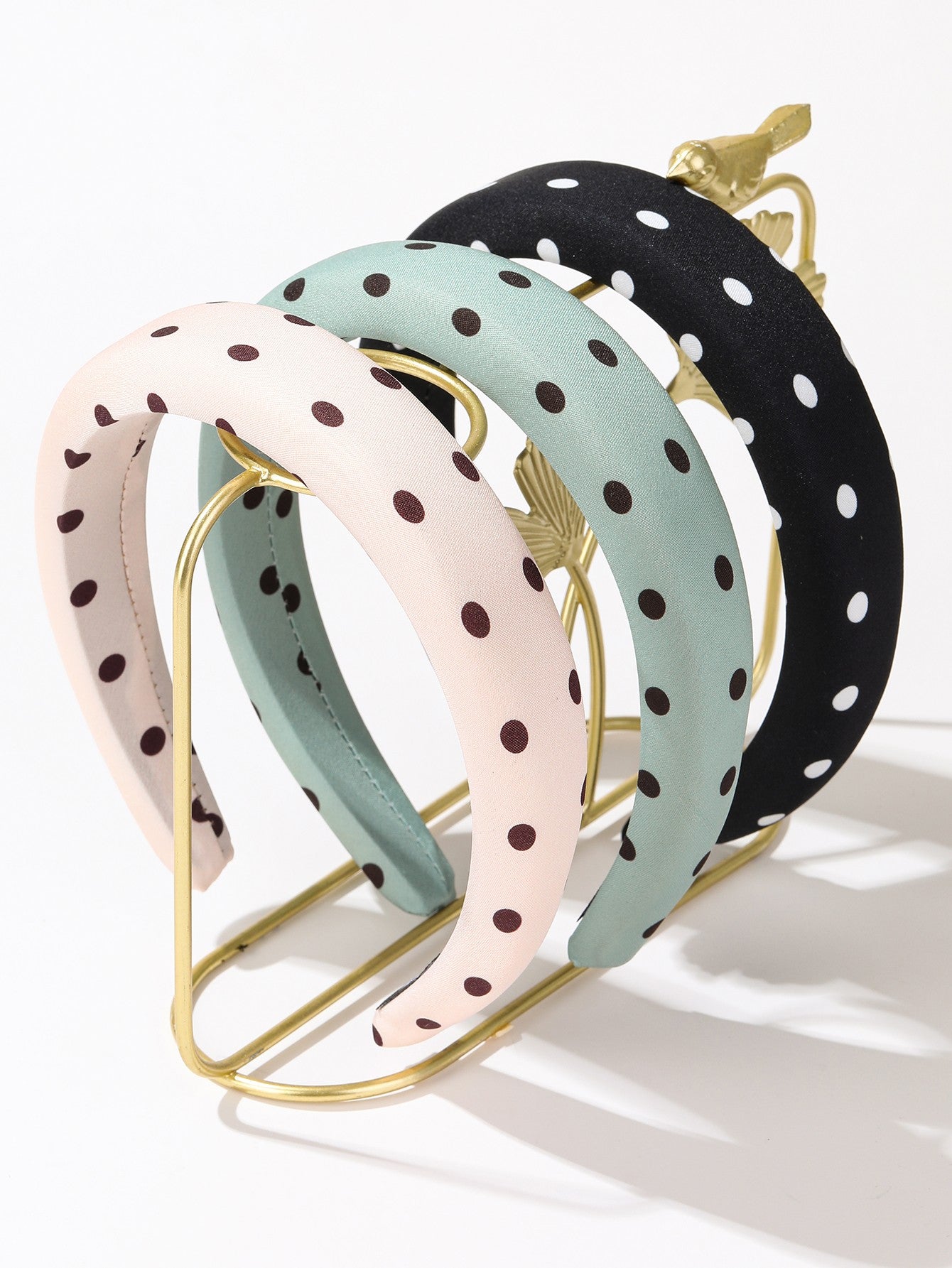 Poka Dot Puffed Spa Headband Hair Band